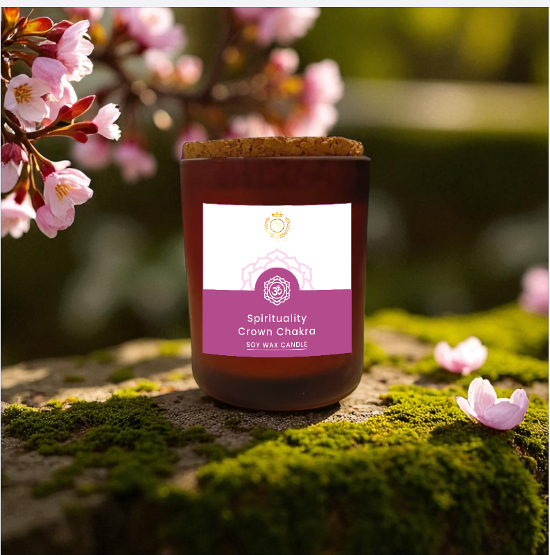 Crown Chakra Candle | For Peace & Spiritual Connection | Meditation Candle