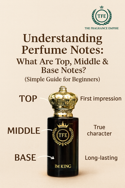 Understanding Perfume Notes: What Are Top, Middle & Base Notes? (Simple Guide for Beginners)
