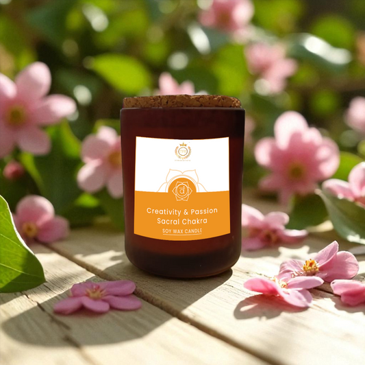 Sacral Chakra Candle | For Happiness & Joy | Meditation Candle #2