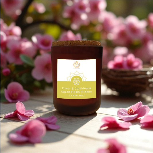 Solar Plexis Chakra Candle | For Power & Confidence | Meditation Candle