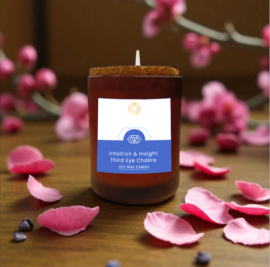 Third Eye Chakra Candle | For Intuition & Wisdom | Meditation Candle